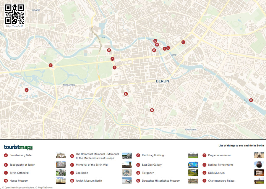 Berlin tourist map